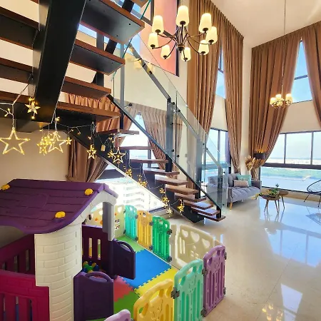 Loft Suite Seaview 2Br Jb Ciq 8Pax Johor Bahru Exterior photo